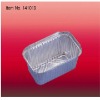 Household aluminium foil container for taking food