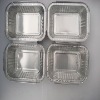 Household aluminium foil takeaway container