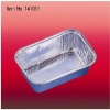 Household aluminum foil container for taking food