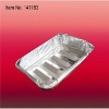 Household kitchen food oblong aluminum foil container pie pizza baking pan