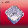 Household oblong aluminum foil container pie pizza bake pan