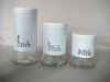 Kitchenware glass spice jar set with cap