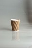 Kraft Straight ripple wall paper cup 10OZ