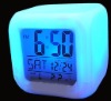 LCD Digital Alarm Clock/Digital Calendar/gift/promotion gift/ color changing clock