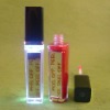 LED lip gloss wand container with mirror