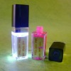 LED lip gloss wand container with mirror