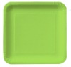 Lime Green Square Paper Dessert Plates