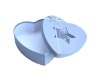 Lovely Heart-shaped PVC window gift box