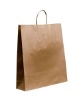 Machine made brown shopping bag