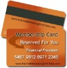 Membership magnetic stripe card