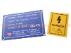 Metal Lexan Label