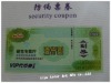 Microtext Security card with magnetic strip