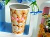 Milk Tea Paper Cup with plastic lid