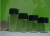 Mini glass bottle set with screw cap