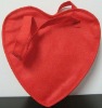 Nonwoven Gift Bag/heart-shaped red fabric bag