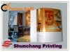 OEM high quality cheap color catalog printing with saddle stitching