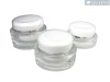 Oval acrylic cosmetic jar