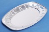 Oval aluminum foil tray