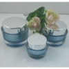 Oval shape acrylic cream jars