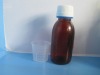 PE amber bottle with jigger