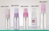 PET clear plastic atomizer spray bottle with cap