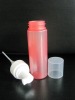 PET cosmetic container with pump