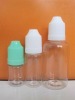 PET dropper bottle with colored cap