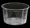 PP Plastic Circular Transparent Food Container T006 400ml