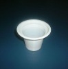 PP White plastic jelly cup with lid/spoon