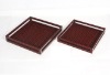 PU Leather Salver Tray