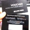 PVC Voucher discount gift card