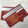 PVC silver magnetic stripe card