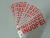 PVC waterproof self adhesive sticker/label printing