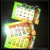 Paper multi pin lottery ticket