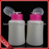 Pearl nail pump bottle,pump style nail polish remover bottle 180ml