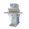 Penumatic 6 color pad printing machine with conveyor