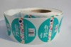 Personalised self adhesive labels on roll