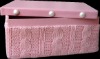 Pink Cable Knit Paper Box