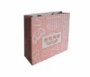 Pink paper bags printing service for food