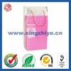 Pink plastic packaging boxes with ribbon