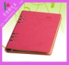 Pink soft cover notebook