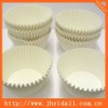 Plain white paper baking moulds