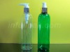 Plastic PET bottle with pump