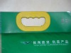 Plastic accessory handle for fabric bag