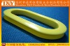 Plastic carton handle for hand carring