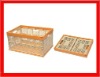 Plastic foldable crate