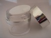 Plastic jar silver cap