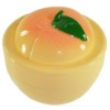 Plastic peach shape cream jar