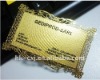 Plated Gold Metal Business Cards