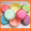 Polka dots paper cupcake cases